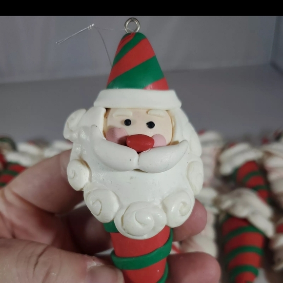 Retired Department 56 Santa Clay Dough Ornaments. Lot of 30 - Picture 3 of 4